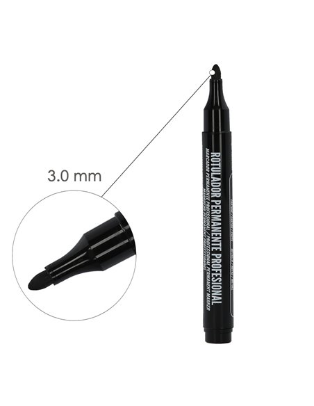 Rotulador Permanente Profesional Negro.