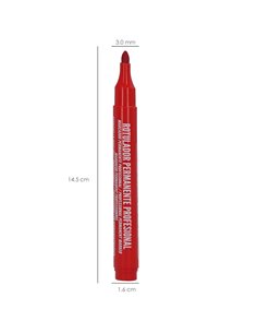 Rotulador Permanente Profesional Rojo. 2