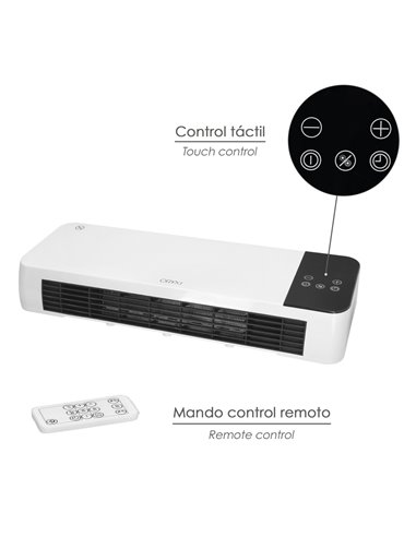 Termoconvector De Pared Split 1000 / 2000 Watt.
