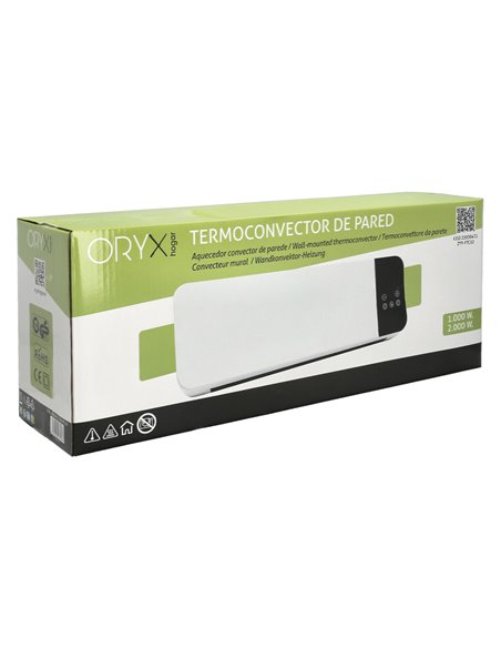 Termoconvector De Pared Split 1000 / 2000 Watt.