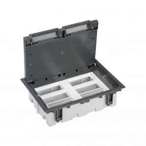 Caixa de piso 70mm 6 módulos cinza SIMON 52050006-035