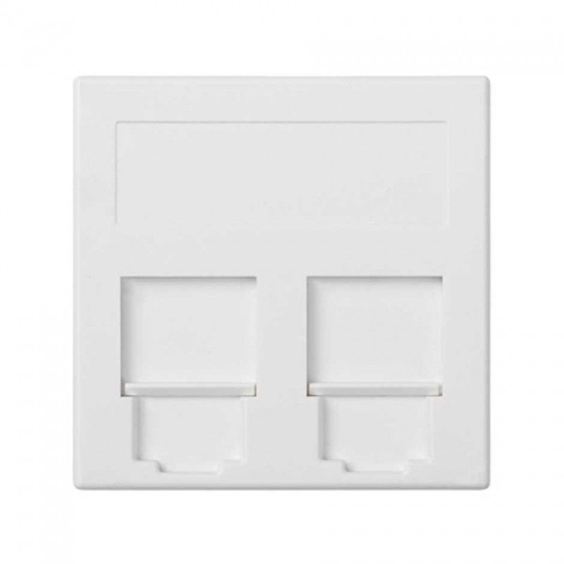 Placa vd plana cg nexans 2 mod blanco SIMON 50018089-030