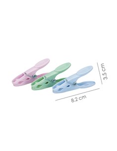 Pinzas Tender Ropa Plastico (Pak 24 Pz) 2