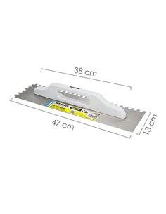Peine Acero Grande 480x130 mm. Dientes 10 mm. 2