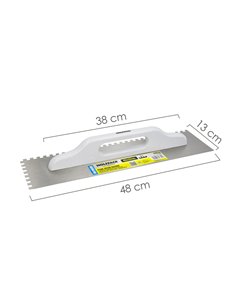 Peine Acero Grande 480x130 mm. Dientes de 8 mm. 2