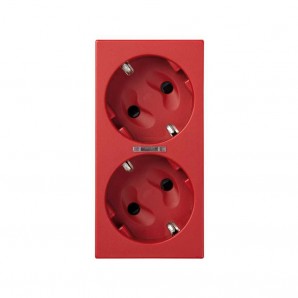 Base doble schuko por corte con led ro SIMON 50010432-037