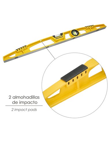 Nivel Ala De Avion Magnetico Plus 60 cm.