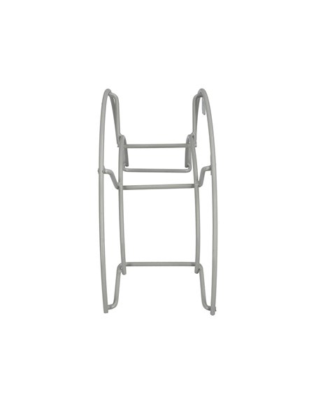 Soporte Manguera Pared Metalica 1/2 Luna Color Gris