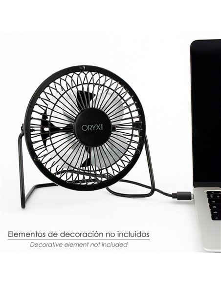 Ventilador Sobremesa 10 cm. 2,5 Watt USB.