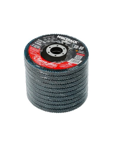Disco Lamina Lija Circon Inox - Plus 115x22 mm. Grano 80