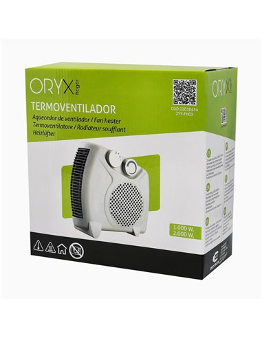 Termoventilador Vertical 1000/2000 Watt.