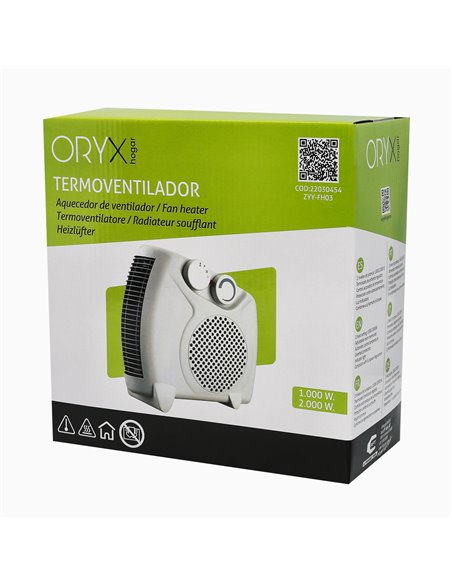 Termoventilador Vertical 1000/2000 Watt.