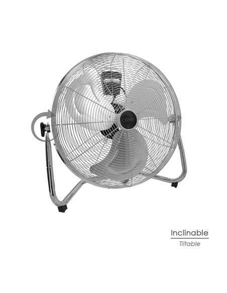 Ventilador Suelo Cromado 120 Watt Ø50 cm.