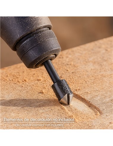 Fresa Rotativa Madera Para Vaciado Ø 15 mm. Para Taladro / Fresadora
