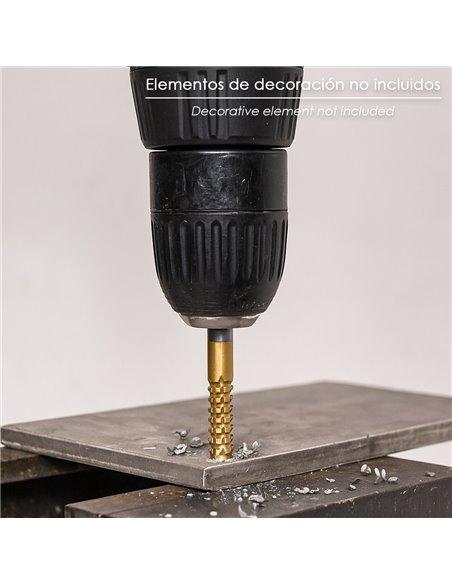 Fresa Rotativa Para Metales HSS  Ø 6 x 80 mm. Para Taladro / Fresadora