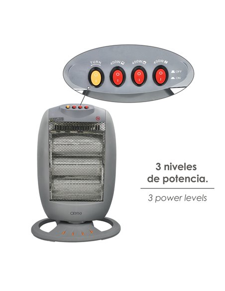 Estufa Halogena Oscilante 400 / 800 / 1200 W