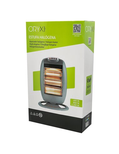 Estufa Halogena Oscilante 400 / 800 / 1200 W