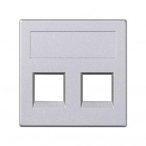 Placa vd plana sg nexans 2 mod aluminio SIMON 50018189-033