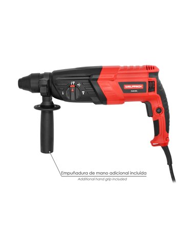 Martillo Perforador SDS PLUS 900 Watt. Con Accesorios y Maletin
