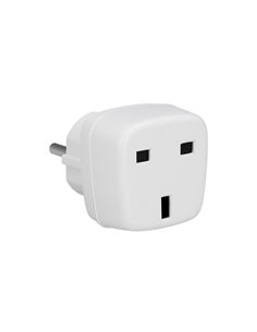 Adaptador Viaje Toma Inglesa A Schuko