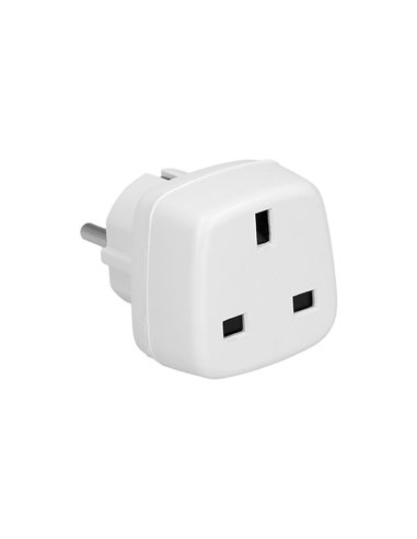 Adaptador Viaje Toma Inglesa A Schuko