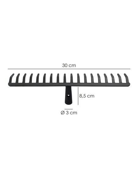 Rastrillo Sin Mango 5 mm. 12 Puas Agrícola