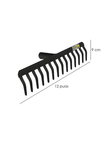 Rastrillo Sin Mango 5 mm. 12 Puas Agrícola