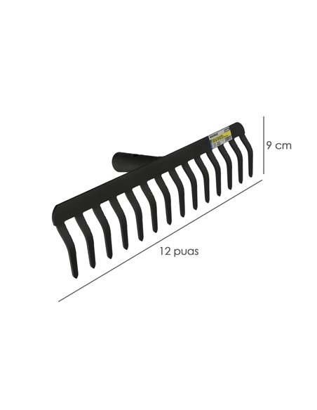 Rastrillo Sin Mango 5 mm. 12 Puas Agrícola
