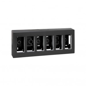 Caja superfície 6 módulos grafito SIMON 51000006-038