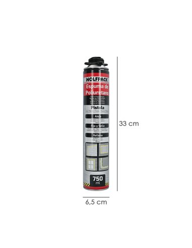 Espuma Poliuretano 750 Ml. Para Pistola Entry