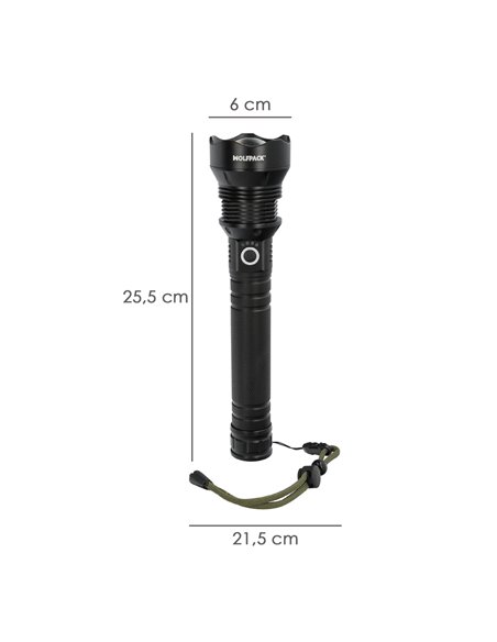 Linterna Led Aluminio Recargable 1500 Lumenes
