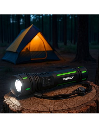 Linterna Led Aluminio Portatil Recargable 800 Lumenes