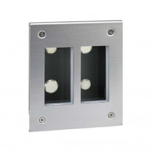 Caja métalica de empotrar 2 módulos SIMON 51000112-036