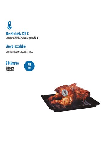 Termometro Oryx Cocina Para Carne Con Sonda.