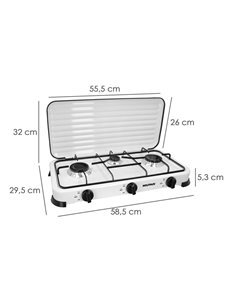 Cocina Gas 3 Fuegos Potencia 5,4 Kw. 2
