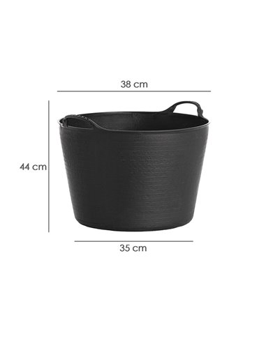 Capazo Plastico Negro Numero 42