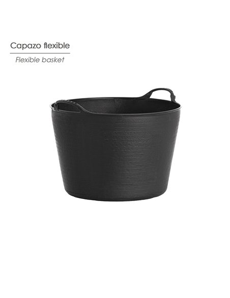 Capazo Plastico Negro Numero 42