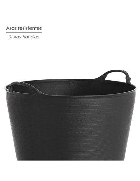 Capazo Plastico Negro Numero 42