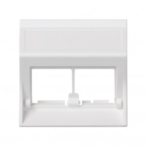 Placa vd inclinada sg para 2 mód blanco SIMON 50000186-030