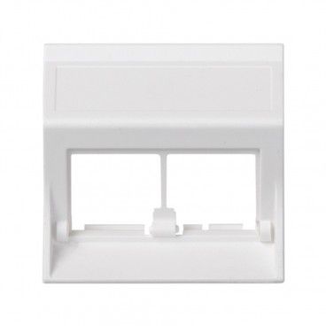 Placa vd inclinada sg para 2 mód blanco SIMON 50000186-030