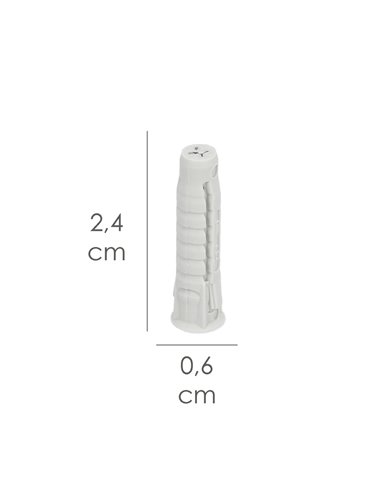 Taco 5 x 25 N+plus Nylon Caja 200 Uds.