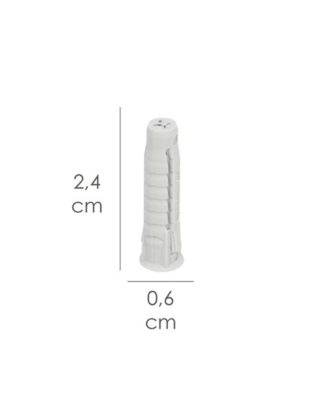 Taco 5 x 25 N+plus Nylon Caja 200 Uds.