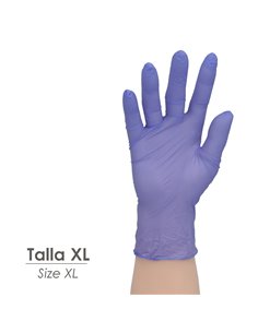 Guante Desechable Nitrilo Azul XL 3,5 gms. 2