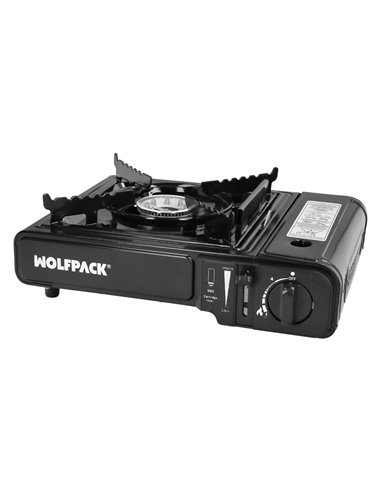 Cocina Gas Inoxidable A Cartucho Con Maletin, Cocina Portatil, Cartuchos Gas 230 gramos. Certificacion EN 17476/2021