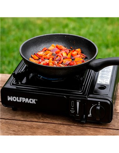 Cocina Gas Inoxidable A Cartucho Con Maletin, Cocina Portatil, Cartuchos Gas 230 gramos. Certificacion EN 17476/2021