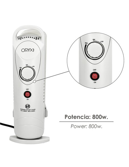 Radiador Aceite  800w 7 Elementos