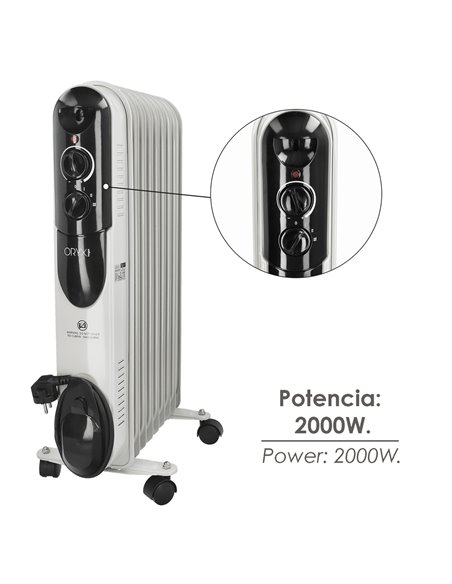 Radiador Aceite 2000w 9 Elementos