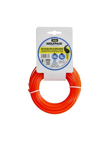 Hilo Nylon Redondo 2,4mm (Rollo 15mt.)