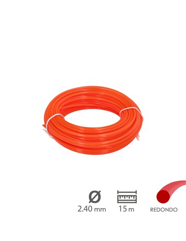 Hilo Nylon Redondo 2,4mm (Rollo 15mt.)