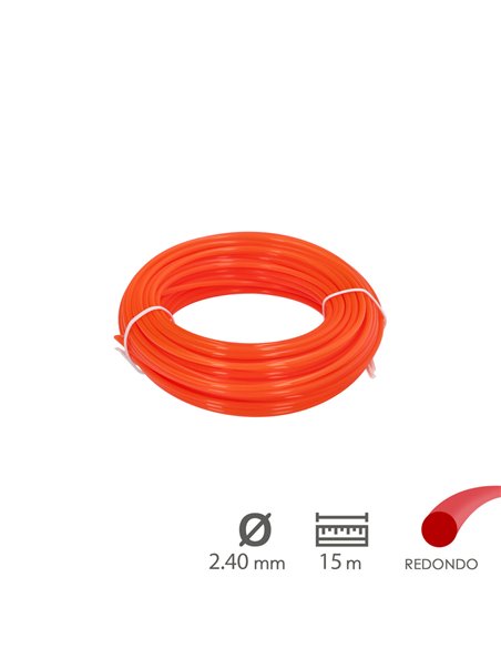 Hilo Nylon Redondo 2,4mm (Rollo 15mt.)